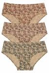 Rosaline Pure Cotton Full Coverage Garden Print Brief (Pack of 3) — thumbnail 4