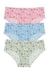 Rosaline Pure Cotton Full Coverage Pastel Daisy Brief (Pack of 3) — thumbnail 6