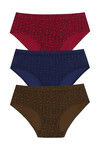 Rosaline Pure Cotton Full Coverage Leafy Life Brief (Pack of 3) — thumbnail 6