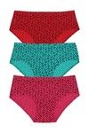 Rosaline Pure Cotton Full Coverage Polkas n Hoops Brief (Pack of 3) — thumbnail 6