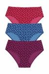 Rosaline Pure Cotton Full Coverage Heart Tango Brief (Pack of 3) — thumbnail 6