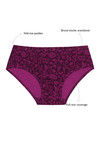 Rosaline Pure Cotton Full Coverage Neon Leaves Brief (Pack of 3) — thumbnail 8