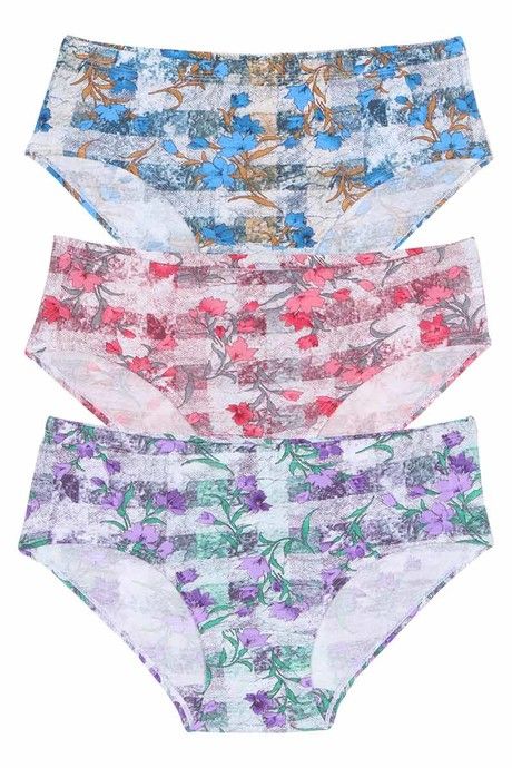 Rosaline Pure Cotton Full Coverage Floral Zest Panty (Pack of 3) — image 5
