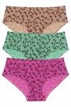 Rosaline Pure Cotton Full Coverage Hive Print Panty (Pack of 3) — thumbnail 6