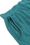 Zivame Marl Panelled Extra Flared Melange Skirt- Teal — thumbnail 7