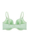 Zivame Fashion Print Padded Wired 3/4th Coverage T-Shirt Bra-Paradise Green — thumbnail 7