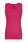 Zivame Rib Knit Cotton Snug Fit Tank Top- Pink — thumbnail 5