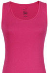 Zivame Rib Knit Cotton Snug Fit Tank Top- Pink — thumbnail 7