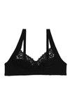 Enamor Lace Grace Non Padded Non Wired Bra-Black — thumbnail 6