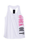 Zelocity Summer Active Training Racerback Tee- White — thumbnail 5