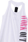 Zelocity Summer Active Training Racerback Tee- White — thumbnail 7
