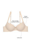 Zivame Push Up Wired Low Coverage Bra-Apricot — thumbnail 6