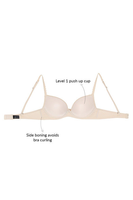 Zivame Push Up Wired Low Coverage Bra-Apricot — image 8