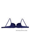 Zivame Padded Wired Low Coverage Bra-Dark Blue — thumbnail 7