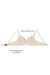 Zivame Push Up Wired Low Coverage Bra-Apricot — thumbnail 8