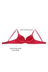 Zivame Push Up Wired Low Coverage Bra-Red — thumbnail 8
