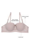 Zivame Push Up Wired Low Coverage Strapless Bra-Beige — thumbnail 9