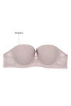 Zivame Push Up Wired Low Coverage Strapless Bra-Beige — thumbnail 12
