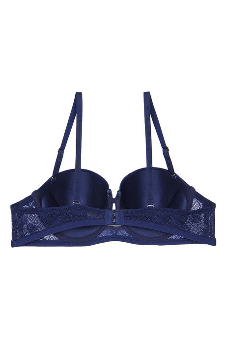 Zivame Push Up Wired Low Coverage Strapless Bra-Dark Blue — image 10