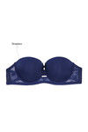 Zivame Push Up Wired Low Coverage Strapless Bra-Dark Blue — thumbnail 12