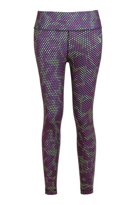 

Zelocity Skin Fit Illusion Printed Leggings Purple, Prints