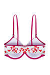 Zivame No Spill Gentle Lift Flower Power Front Open T-Shirt Bra- White N Print — thumbnail 6