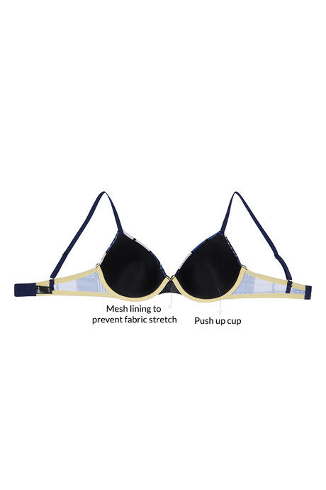 Zivame Fashion Print Padded Wired 3/4th Coverage T-Shirt Bra-Blue Patch Print — image 8