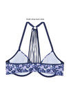 Zivame Fashion Print Padded Wired 3/4th Coverage T-Shirt Bra-Blue Floral Print — thumbnail 7