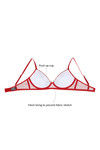 Zivame Fashion Print Padded Non Wired 3/4th Coverage T-Shirt Bra-Red Geo Print — thumbnail 8