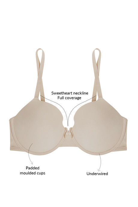 Zivame Padded Wired 3/4th Coverage T-Shirt Bra - Skin — image 5