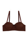 Zivame Padded Wired 3/4th Coverage Strapless Bra-Brown — thumbnail 5