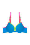 Zivame Push Up Wired Medium Coverage Bra-Blue — thumbnail 5