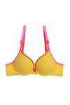 Zivame Push Up Wired Medium Coverage Bra-Yellow — thumbnail 5