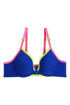 Zivame Color Pop Padded Wired Medium Coverage T-Shirt Bra-Navy Blue — thumbnail 5