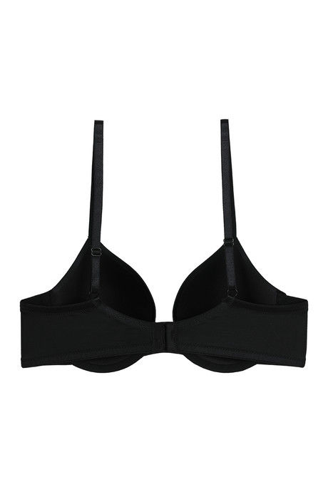 Zivame Soft n Sheen Padded Wired 3/4th Coverage T-Shirt Bra - Black — image 6