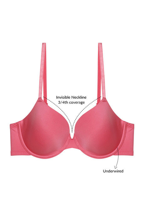 

Zivame Soft n Sheen Padded Underwired T Shirt Bra Pink, Pinks