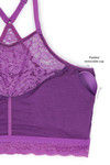 Zivame Made To Layer Double Layered Non Wired Full Coverage Bralette -Dewberry Wine — thumbnail 8