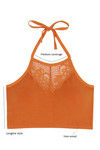 Zivame Made To Layer Double Layered Non Wired Medium Coverage Bralette -Orange Ochre — thumbnail 5
