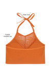 Zivame Made To Layer Double Layered Non Wired Medium Coverage Bralette -Orange Ochre — thumbnail 6
