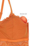 Zivame Made To Layer Double Layered Non Wired Medium Coverage Bralette -Orange Ochre — thumbnail 8