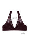 Zivame Double Layered Non Wired 3/4th Coverage Bralette -Burgundy — thumbnail 6