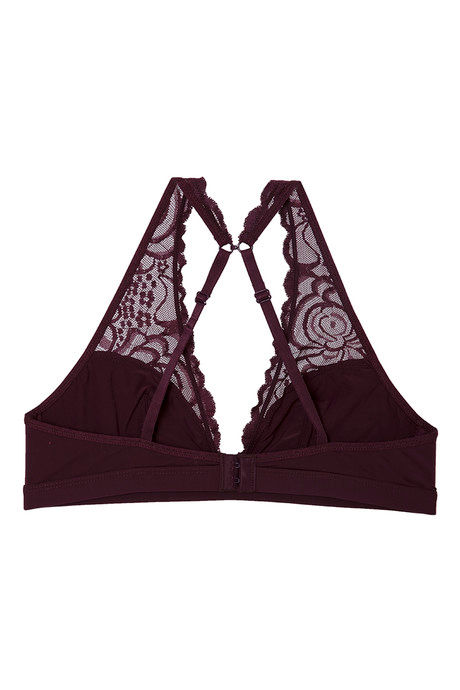 Zivame Double Layered Non Wired 3/4th Coverage Bralette -Burgundy — image 7