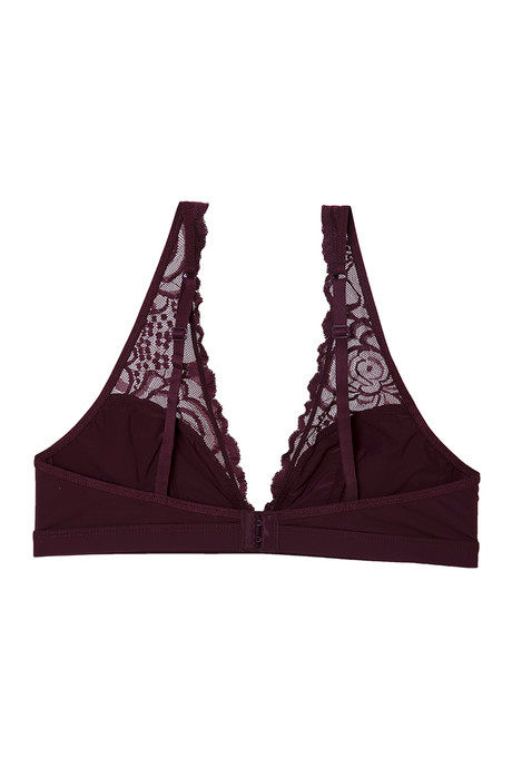 Zivame Double Layered Non Wired 3/4th Coverage Bralette -Burgundy — image 9
