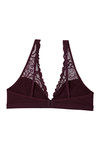 Zivame Double Layered Non Wired 3/4th Coverage Bralette -Burgundy — thumbnail 9