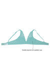 Zivame Double Layered Non Wired 3/4th Coverage Bralette -Aqua — thumbnail 8