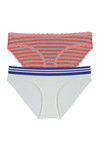  Zivame Premium Cotton Low Rise Hipster Brief- White Red Stripes(Pack 2) — thumbnail 7