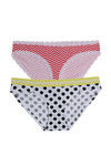  Zivame Premium Cotton Low Rise Hipster Brief- Pink Chevron (Pack 2) — thumbnail 7