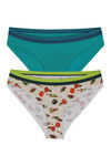 Zivame  Cotton Medium Rise Bikini Panty (Pack Of 2)- Multicolor — thumbnail 6