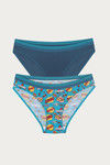 Zivame Mid Rise Bikini Panty (Pack Of 2)- Multicolor — thumbnail 9