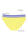  Zivame Premium Cotton Low Rise Hipster Brief- Grey Yellow Stripe(Pack 3) — thumbnail 10